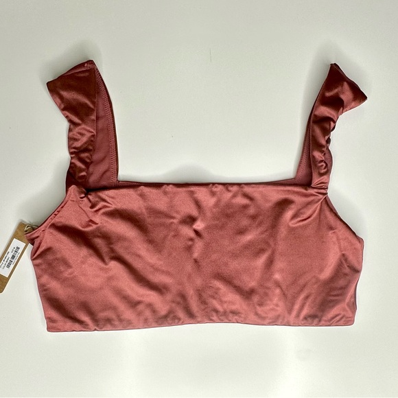 SKIMS STRETCH SATIN SQUARE NECK BRA BERRY M NWT - Picture 2 of 11